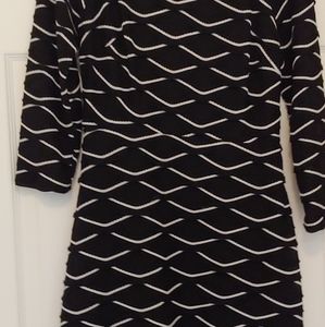 NEW MARKDOWN!!  Beige by eci black/beige knit dress size 10